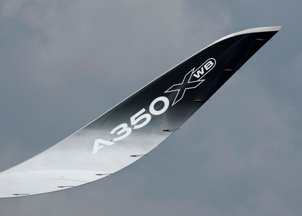 Самолет Airbus A350-1000 на авиашоу в Сингапуре - Sputnik Абхазия