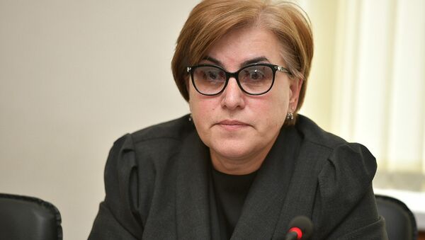 Натали Смыр на заседании Парламента - Sputnik Абхазия
