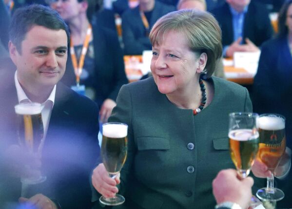 Канцлер Германии Ангела Меркель на встрече Христианско-демократического союза Германии в немецком Деммине - Sputnik Абхазия