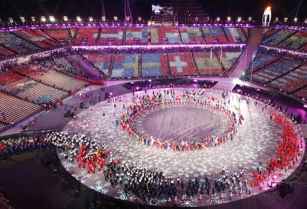 Церемония закрытия XXIII зимних Олимпийских игр в Пхенчхане - Sputnik Абхазия