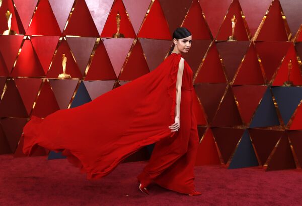 Актриса София Карсон на красной дорожке церемонии вручения Оскар-2018 в Калифорнии - Sputnik Абхазия