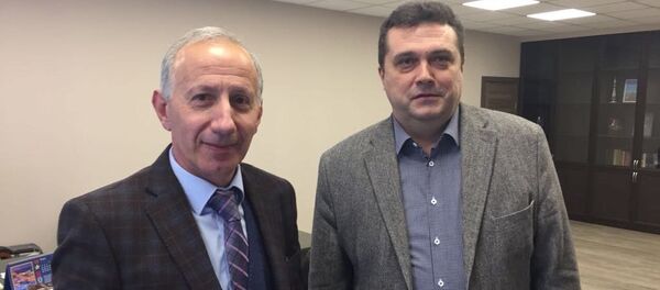 В Москве  состоялась встреча председателя Союза журналистов  Республики Абхазия Руслана Хашиг с председателем Союза журналистов РФ Владимиром Соловьевым В Москве  состоялась встреча председателя Союза журналистов  Республики Абхазия Руслана Хашиг с председателем Союза журналистов РФ Владимиром Соловьевым - Sputnik Абхазия