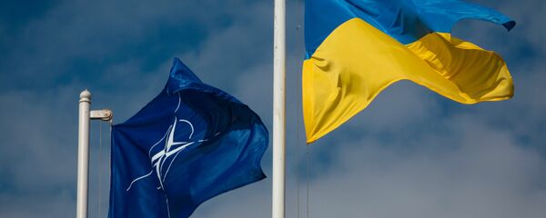 Флаг Украины и НАТО, архивное фото Флаг Украины и НАТО, архивное фото - Sputnik Абхазия