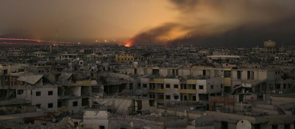 Дым над Восточной Гутой, Сирия - Sputnik Абхазия