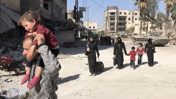 Освобожденный населенный пункт Кафр-Батна в восточной Гуте - Sputnik Абхазия