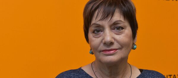 Дырмит Гәлиа ихьӡ зху алитературатә-мемориалтә музеи аиҳабы Светлана Корсаиаԥҳа. Дырмит Гәлиа ихьӡ зху алитературатә-мемориалтә музеи аиҳабы Светлана Корсаиаԥҳа. - Sputnik Аҧсны