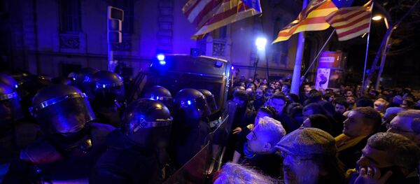 Акции протеста в Барселоне, 23 марта 2018 года Акции протеста в Барселоне, 23 марта 2018 года - Sputnik Аҧсны