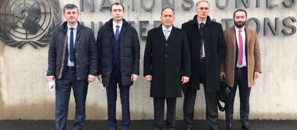 Абхазская делегация на женевских дискуссиях Абхазская делегация на женевских дискуссиях - Sputnik Абхазия