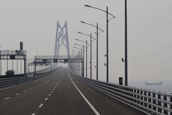 Морской мост Гонконг-Чжухай-Макао в Китае - Sputnik Абхазия