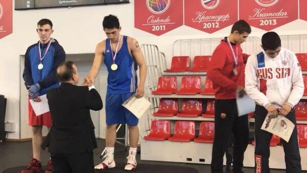 Игорь Адлейба занял первое место в чемпионате краснодарского края по боксу - Sputnik Абхазия