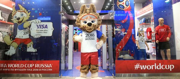 Официальный талисман чемпионата мира по футболу 2018 волк Забивака, архивное фото Официальный талисман чемпионата мира по футболу 2018 волк Забивака, архивное фото - Sputnik Абхазия