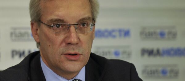 Заместитель министра иностранных дел РФ Александр Грушко на пресс-конференции в РИА Новости. Заместитель министра иностранных дел РФ Александр Грушко на пресс-конференции в РИА Новости. - Sputnik Абхазия