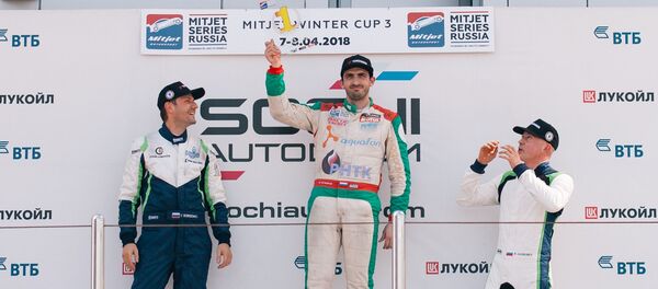 Дмитрий Гвазава во время Mitjet Winter Cup Дмитрий Гвазава во время Mitjet Winter Cup - Sputnik Абхазия