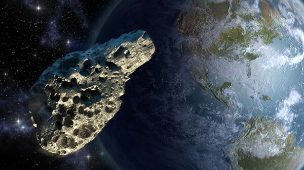 Астероид на фоне Земли - Sputnik Абхазия