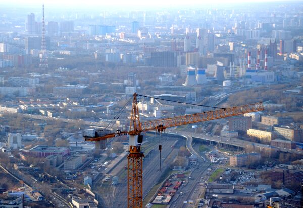 Вид с 89-го этажа Башни Федерация-Восток делового комплекса Москва-Сити, где открылась самая высокая смотровая площадка в Европе - Sputnik Абхазия