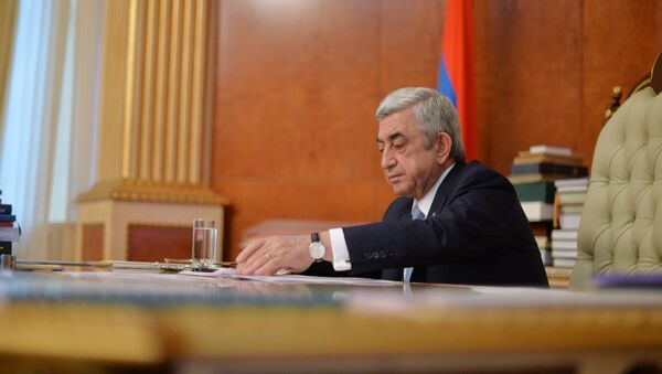 Президент Армении Серж Саргсян - Sputnik Абхазия