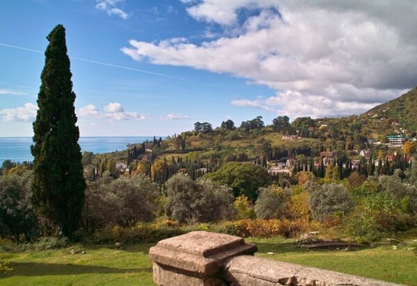 Вид на город Новый Афон Вид на город Новый Афон - Sputnik Абхазия