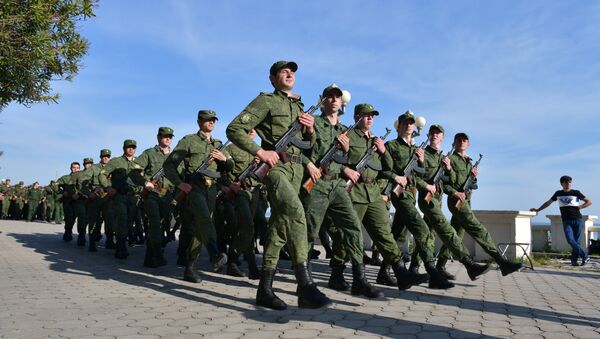 Репетиция парада ко Дню Победы в ВОВ - Sputnik Абхазия