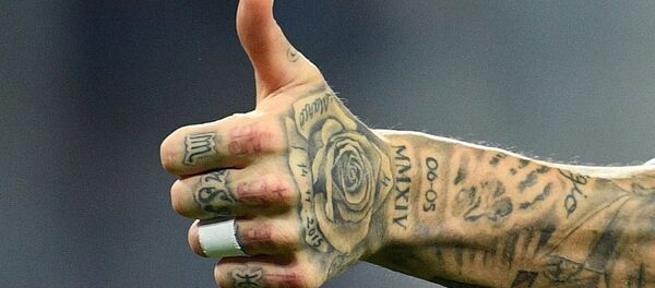 Игрок сборной Испании Серхио Рамос в товарищеском матче между сборными командами России и Испании Игрок сборной Испании Серхио Рамос в товарищеском матче между сборными командами России и Испании - Sputnik Абхазия