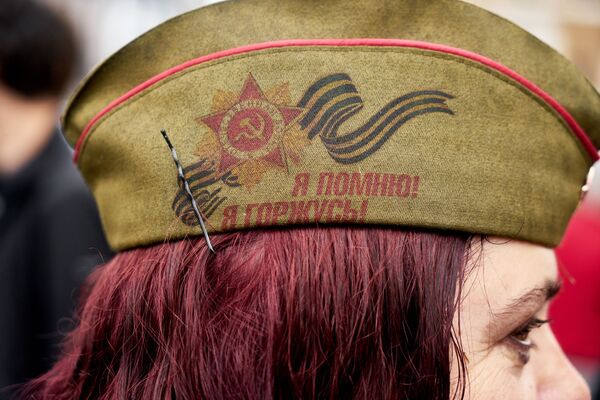 Участница акции Бессмертный полк в Риме - Sputnik Абхазия