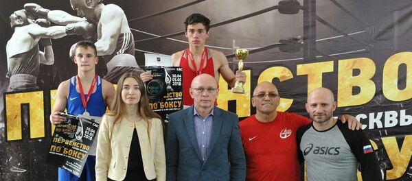 Молодой боксер из Гагры Герман Арджения одержал безоговорочную победу на первенстве Москвы Молодой боксер из Гагры Герман Арджения одержал безоговорочную победу на первенстве Москвы - Sputnik Аҧсны