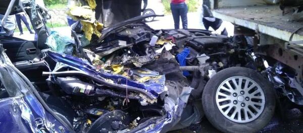 Фото с места ДТП Фото с места ДТП - Sputnik Аҧсны