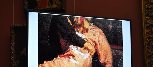 Брифинг по поводу повреждения картины И. Репина в Третьяковской галерее - Sputnik Абхазия