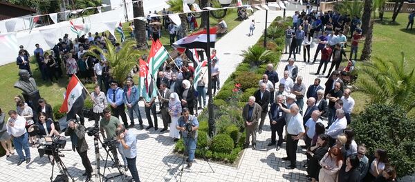 Аҭоурыхтә хҭыс: Шьамтәыла Аԥсны азхаҵара иазкыз амитинг шымҩаԥысыз Аҭоурыхтә хҭыс: Шьамтәыла Аԥсны азхаҵара иазкыз амитинг шымҩаԥысыз - Sputnik Аҧсны