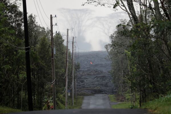 Двуокись углерода и диоксид серы стали основными источниками проблем после извержения вулкана Килауэа на Гавайях - Sputnik Абхазия