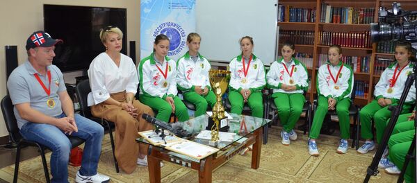 Встреча со сборной Абхазии по волейболу - Sputnik Аҧсны