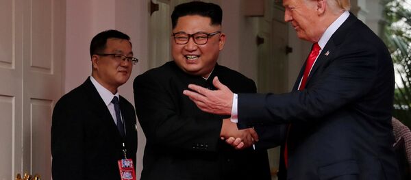 Полноформатные переговоры США и КНДР на высшем уровне проходят в Сингапуре Полноформатные переговоры США и КНДР на высшем уровне проходят в Сингапуре - Sputnik Абхазия