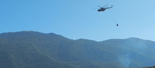Авиация МЧС России задействована в тушении мусоросвалки в Гагрском районе Авиация МЧС России задействована в тушении мусоросвалки в Гагрском районе - Sputnik Абхазия