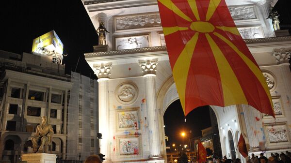 Акции протеста в Македонии - Sputnik Абхазия