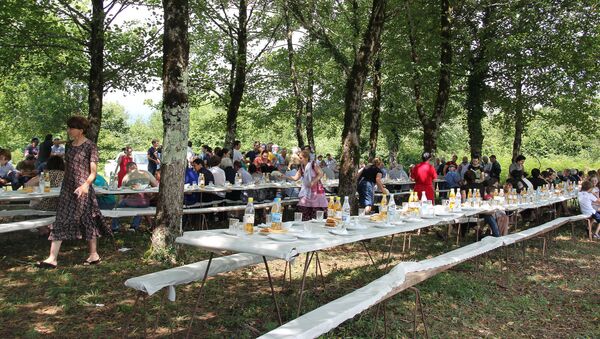 Празднование одного из старейших праздников абхазов Ацуныҳәа в селе Дурипш - Sputnik Абхазия