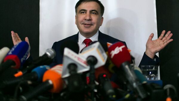 Пресс-конференция Михаила Саакашвили в Варшаве - Sputnik Абхазия