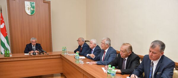 Президент Рауль Хаджимба принял делегацию из Иордании - Sputnik Абхазия