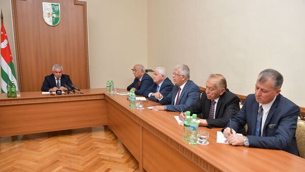 Президент Рауль Хаджимба принял делегацию из Иордании - Sputnik Аҧсны