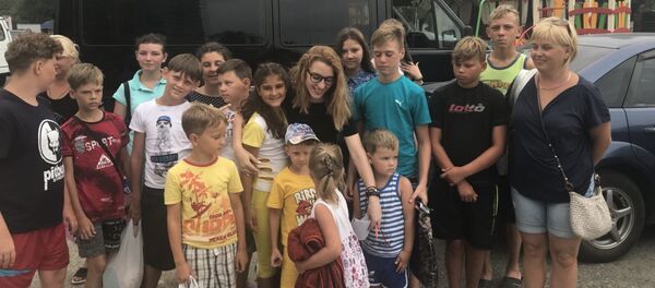 Дети-сироты из Донецка на отдыхе в Абхазии - Sputnik Абхазия