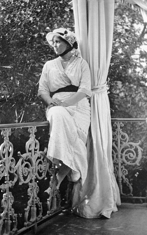 Дочь императора Николая II Мария в Царском селе. Съемка императрицы Александры Федоровны, 1916 год - Sputnik Абхазия