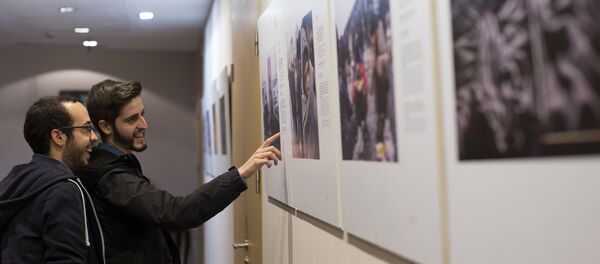 Открытие выставки победителей конкурса им. Андрея Стенина в Мадриде Открытие выставки победителей конкурса им. Андрея Стенина в Мадриде - Sputnik Аҧсны