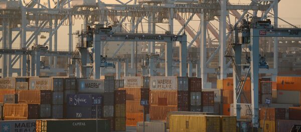 Контейнеры в порту США - Sputnik Абхазия