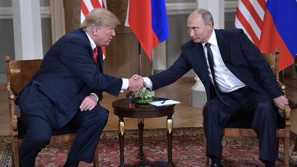 Встреча президента РФ Владимира Путина и президента США Дональда Трампа в Хельсинки - Sputnik Абхазия