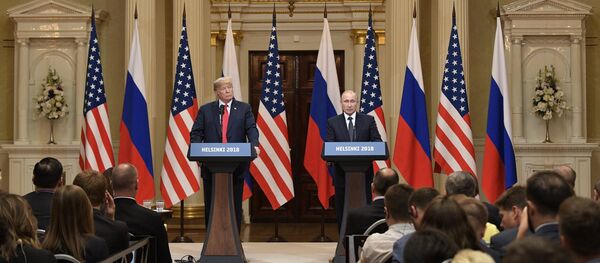 Встреча президента РФ Владимира Путина и президента США Дональда Трампа в Хельсинки - Sputnik Абхазия