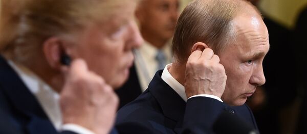 Встреча президента РФ Владимира Путина и президента США Дональда Трампа в Хельсинки Встреча президента РФ Владимира Путина и президента США Дональда Трампа в Хельсинки - Sputnik Абхазия