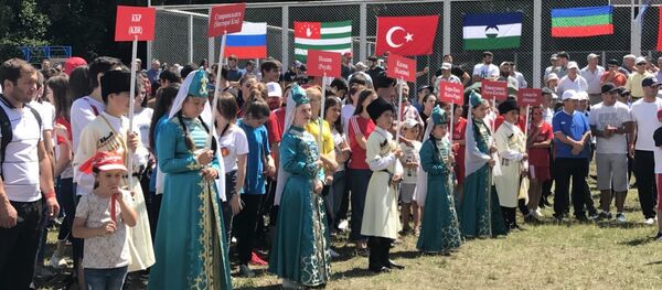 Игры народа Абаза в Карачаево-Черкесской Республике в рамках фестиваля Абаза - Sputnik Абхазия