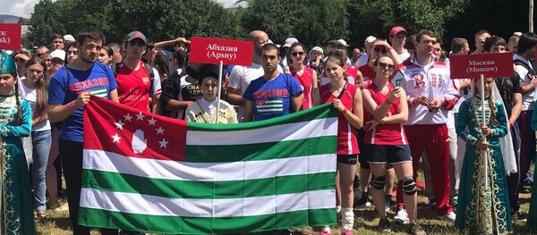 Игры народа Абаза в Карачаево-Черкесской Республике в рамках фестиваля Абаза - Sputnik Абхазия