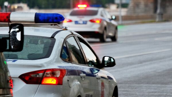 Автомобили полиции на улице Москвы. - Sputnik Абхазия