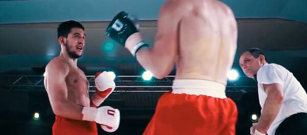 Игорь Адлейба во время боя - Sputnik Абхазия