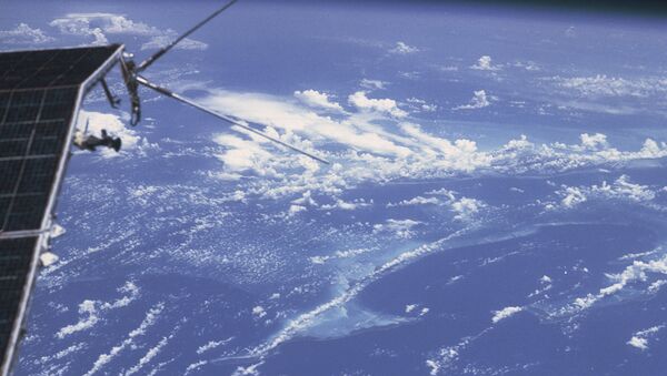 Багамские острова. Атоллы. Снимок из космоса. Репродукция. - Sputnik Абхазия