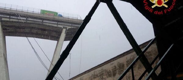 На севере Италии обрушился мост На севере Италии обрушился мост - Sputnik Абхазия